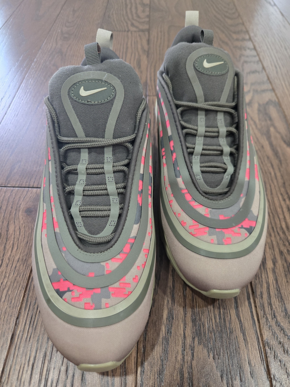 NIKE Air Max 97 Ultra 17 Digi Camo Sneakers AH9946-201 Men's Size 9.5